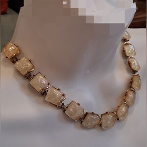 CORO Confetti Lucite Necklace